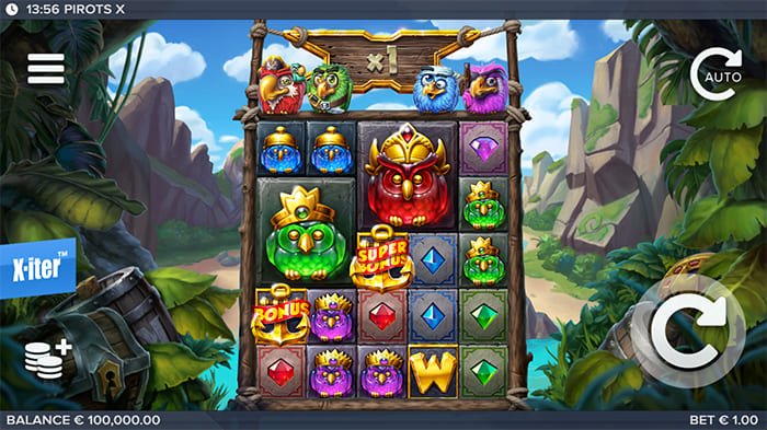 Pirots X video slot gameplay