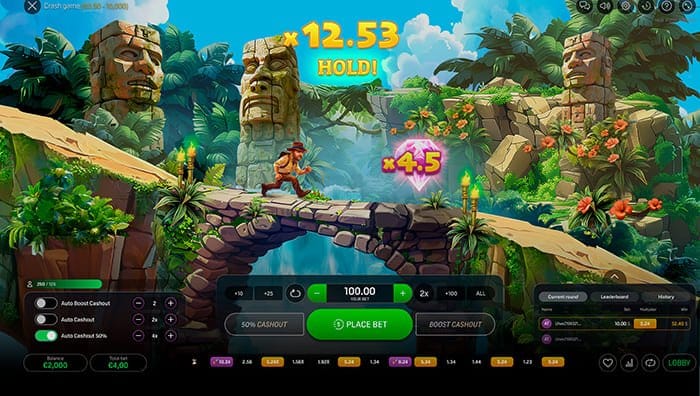 Quest of Adventure crash game gameplay