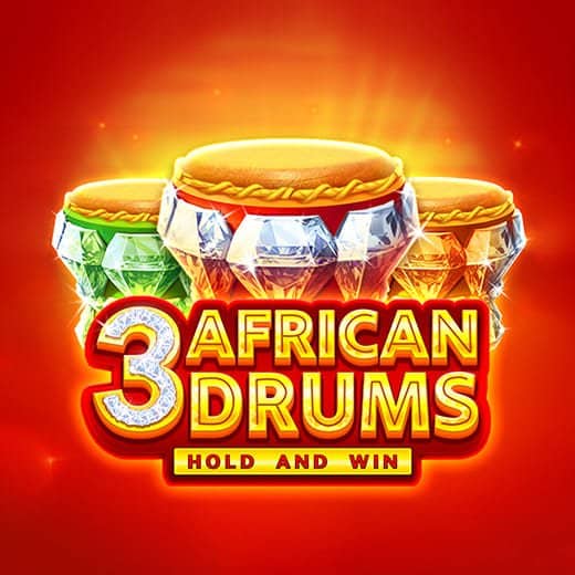 3 African Drums video slot logo