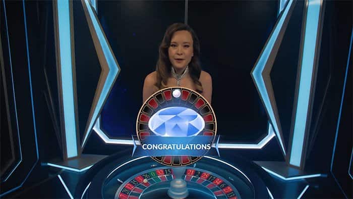 Diamond Rush Roulette winning round