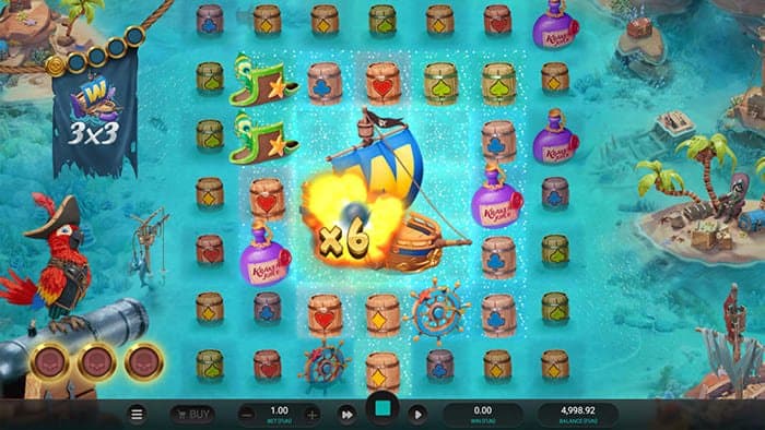 Kraken’s Cove video slot gameplay