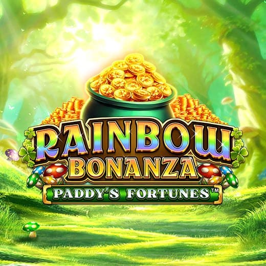 Rainbow Bonanza Paddy’s Fortunes video slot logo