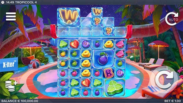 Tropicool 4 video slot base gameplay