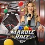 Marble Race host and logo