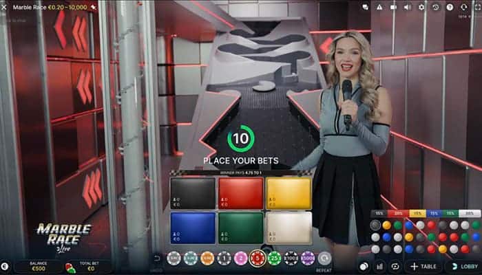 The gameplay for Marble Race