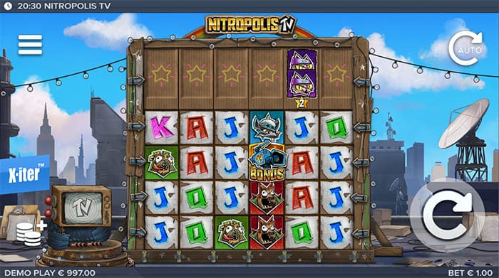 Nitropolis TV gameplay slots