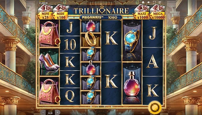Trillionaire Megaways Slot Gameplay