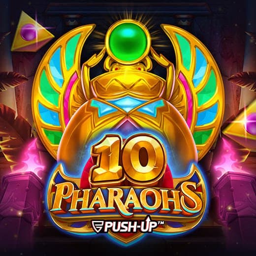 10 Pharaohs video slot logo