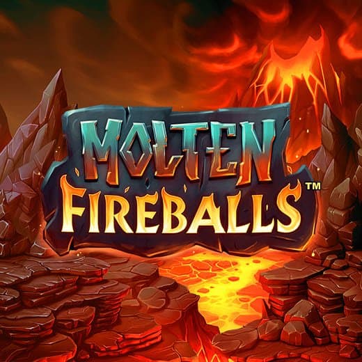 Molten Fireballs video slot logo