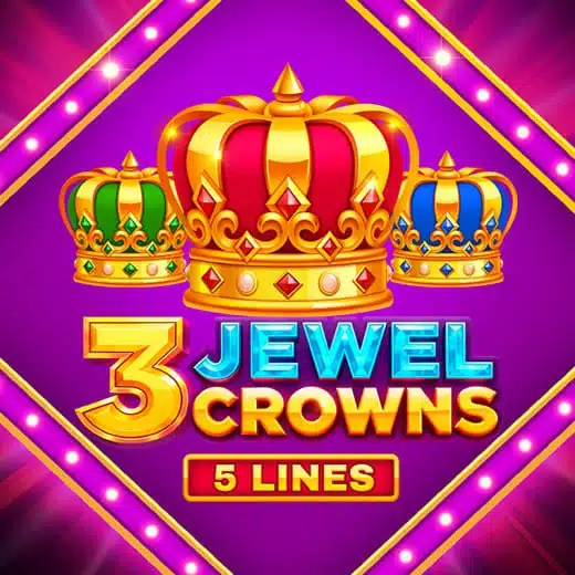 3 Jewel Crowns video slot logo