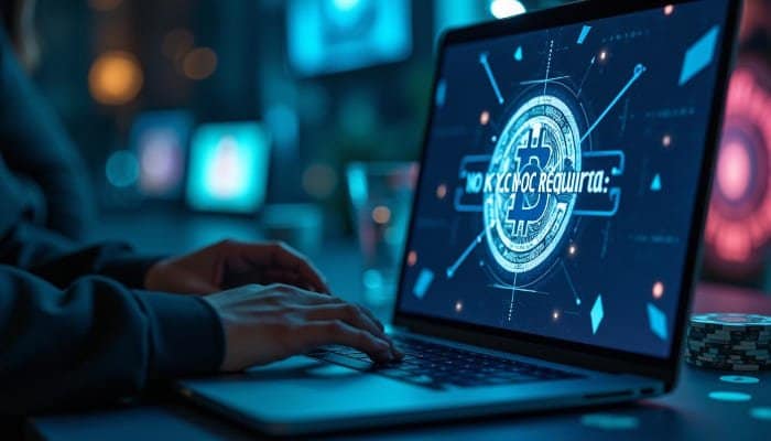 User signing to a casino with no kyc procedure