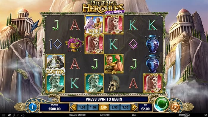 13th Trial Hercules Abyssways video slot gameplay