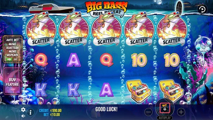 Big Bass Reel Repeat video slot gameplay
