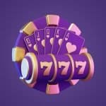 Golden royal flush and lucky sevens slot concept