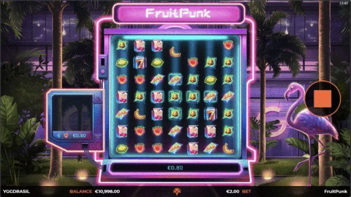 Fruit Punk video slot main gameplay