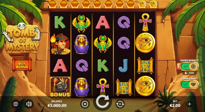 Tomb of Mystery video slot gameplay