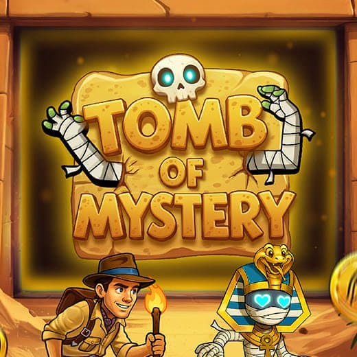Tomb of Mystery video slot logo