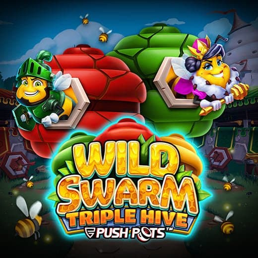 Wild Swarm Triple Hive video slot logo