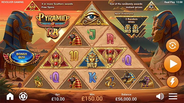 Pyramid of Ra video slot base game