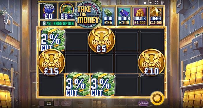 Take The Money video slot gameplay