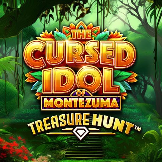 The Cursed Idol of Montezuma – Treasure Hunt video slot logo