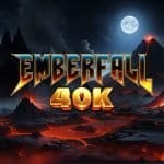 Emberfall 40k video slot logo