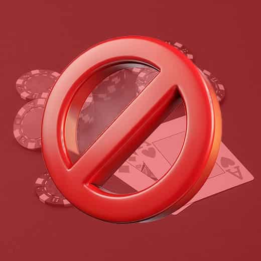 Gambling Block sign