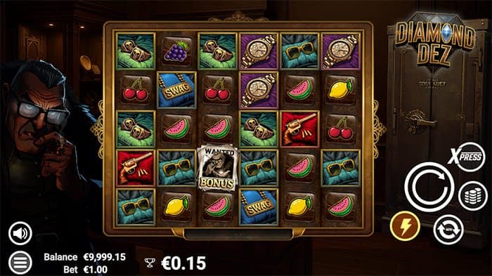 Diamond Dez video slot base game
