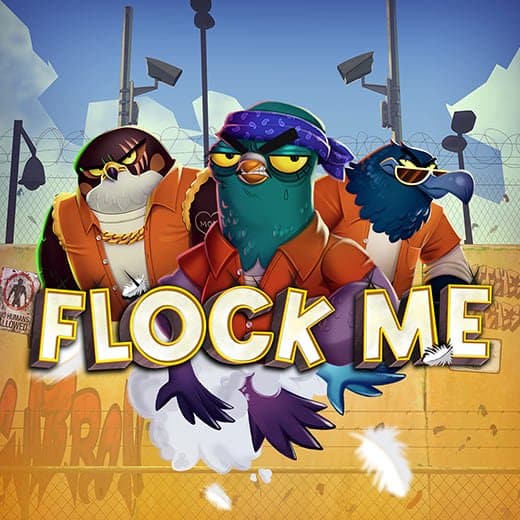Flock Me video slot logo