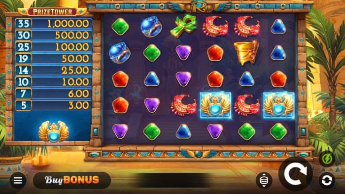 Horus Fire PrizeTower base gameplay
