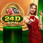 24D Spin live casino game logo and presenter