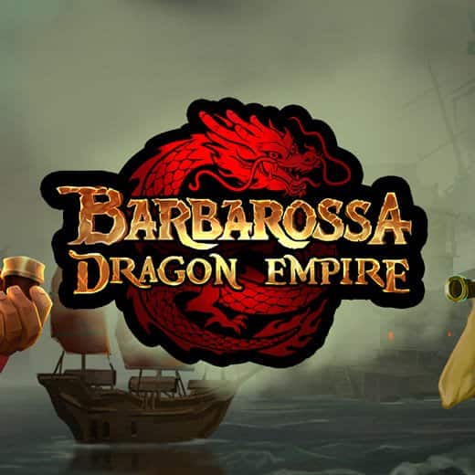 Barbarossa Dragon Empire video slot logo