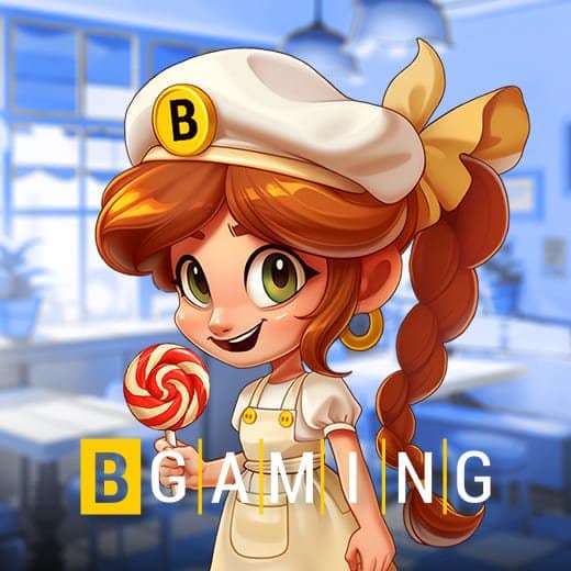 Sugar Mix video slot main character with BGaming logo