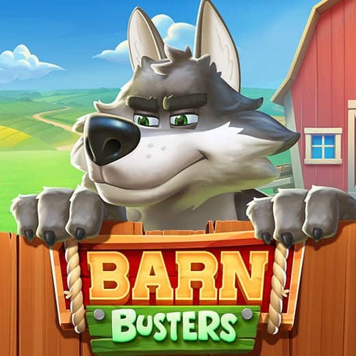 Barn Busters video slot logo