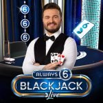 Always 6 Blackjack live casino game logo