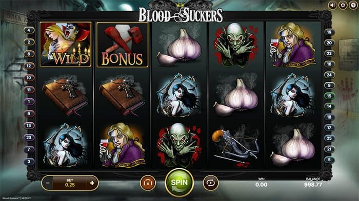 Blood Suckers video slot base game