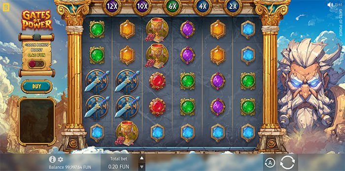 Gates of Power video slot base gameplay