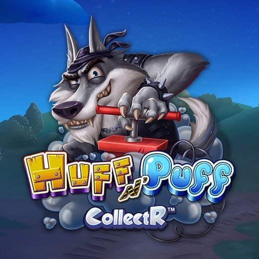 Huff n Puff CollectR video slot logo