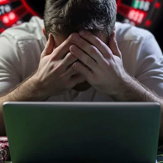 Man distraught after online gambling loss