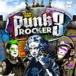Punk Rocker 3 video slot logo and characters