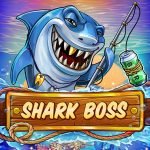 Shark Boss video slot logo and main character