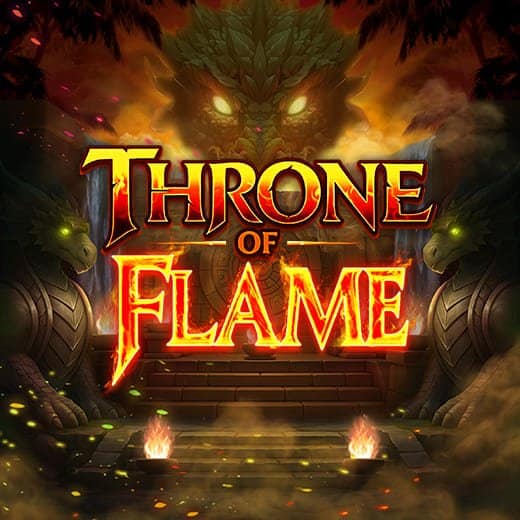 Throne of Flame video slot logo