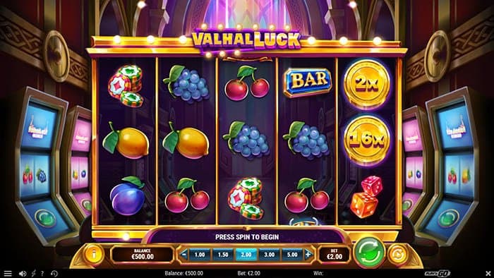 ValhalLuck video slot base gameplay