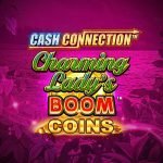 Cash Connection Charming Lady's Boom Coins video slot logo