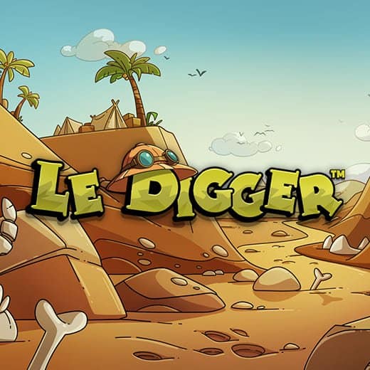 Le Digger video slot logo