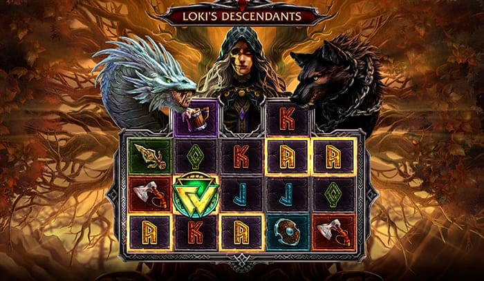 Loki’s Descendants video slot base gameplay