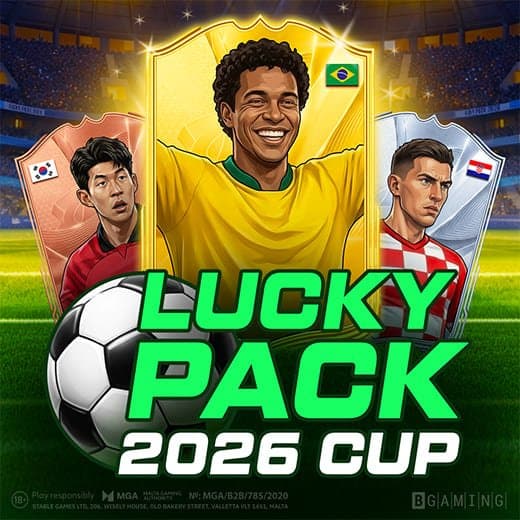 Lucky Pack 2026 Cup video slot logo