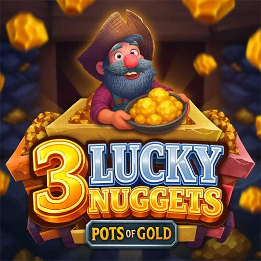 3 Lucky Nuggets video slot logo