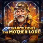 Dynamite Riches The Mother Lode video slot logo with character