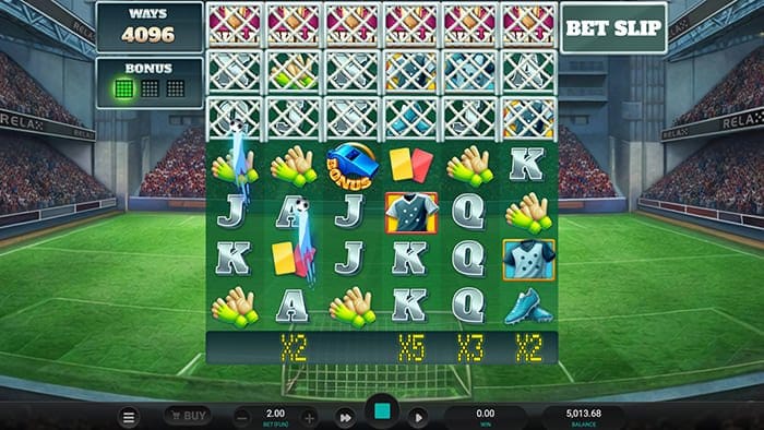World Class Kick Off video slot base game